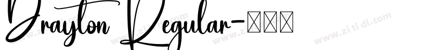 Drayton Regular字体转换